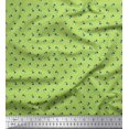 thumbnail image 1 of Soimoi Crepe Silk Fabric Leaves & Floral Shirting Print Fabric by The Yard 42 Inch Wide, 1 of 1