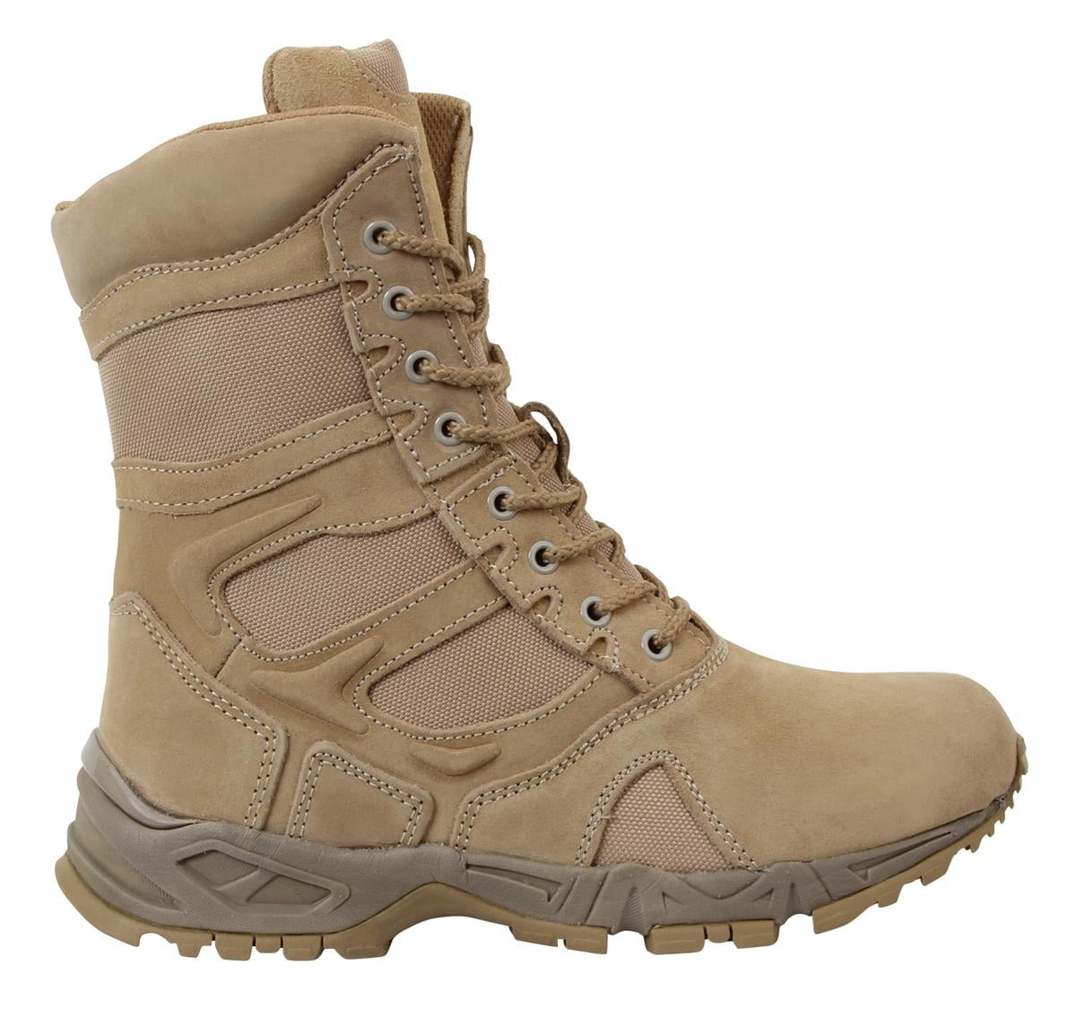 Rothco 5357 Forced Entry Desert Tan Tactical Combat Boots w/ Zipper Rothco 5357 Forced Entry Desert Tan Tactical Combat Boots w/ Zipper