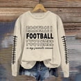 thumbnail image 2 of WEAIXIMIUNG Chandails d'Automne pour Femmes Grande Taille Femmes Décontracté Manches Longues Léger Col Rond Chandails Graphique de Football Imprimé Chandail Chandails Blouse Haut, 2 of 4