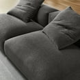 thumbnail image 3 of Solace2-Piece Modular Upholstered Fabric Sofa in Charcoal, 3 of 8