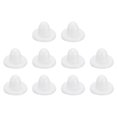 thumbnail image 1 of Unique Bargains Earring Backs, 150pack Silicone Earring Backs for Studs, Soft Earring Backs for Fish Hook Earring Hoops (White,8mm), 1 of 6