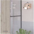 thumbnail image 3 of JERFIT Over The Door Medicine Cabinet with Mirror, 4 Adjustable Shelves, Double Door Storage Organizer for Bathroom, Gray, 3 of 7