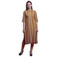 thumbnail image 1 of Bimba Kurta Longue Droite pour Femmes Coupe Régulière Tunique Kurti Décontractée XX-Grand, 1 of 6