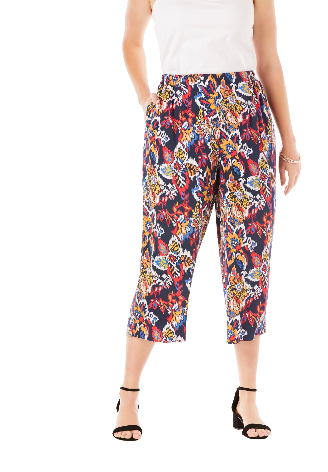 walmart women's plus size capris