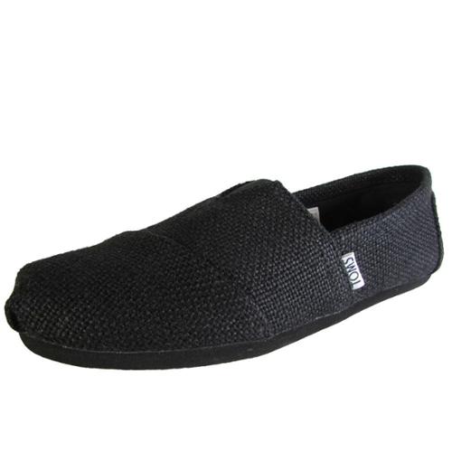 black burlap toms