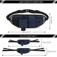 thumbnail image 4 of JVMU Running Sports Pet Waist Bag Multifunctional Outdoor Waterproof Anti-collision Belt Elastic Dog Leash & Poop Bag, Blue, 4 of 8
