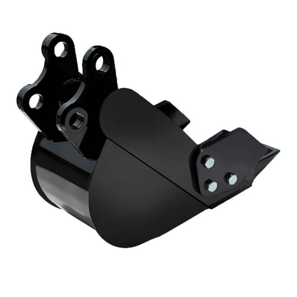 Digger Bucket, Alloy Steel Wear Resistant Small Excavator Bucket Robust Water Proof Easy To Install with 2 Front Blade for Pipeline Excavation