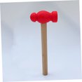 thumbnail image 4 of TAILTOSS 2Ensemble Marteau Simulé Rouge Jouets pour Enfants Atelier de Menuiserie Outil 11.8X2.4X0.5Inch, 4 of 8