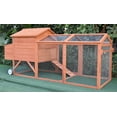 thumbnail image 5 of Chicken Coop Backyard Hen House for 4 to 6 Chickens with Nesting Box, 96"(L) x 35"(W) x 44"(H), 96", 5 of 10