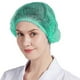 thumbnail image 1 of Disposable Bouffant Caps with Elastic Bands for Head Wearing Non Woven Fabric Green Color Size One Size Fits All, 1 of 5