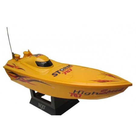 PlayWorld Racewaves 12  Radio Control Patrol Boat - Yellow