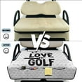 thumbnail image 5 of FKELYI Love To Golf White Print Golf Cart Accessories Portable Cart Seat Cover Cushion Protector Foldable Carts Cushion Towel Blanket for EZGO Yamaha Carts, 5 of 7