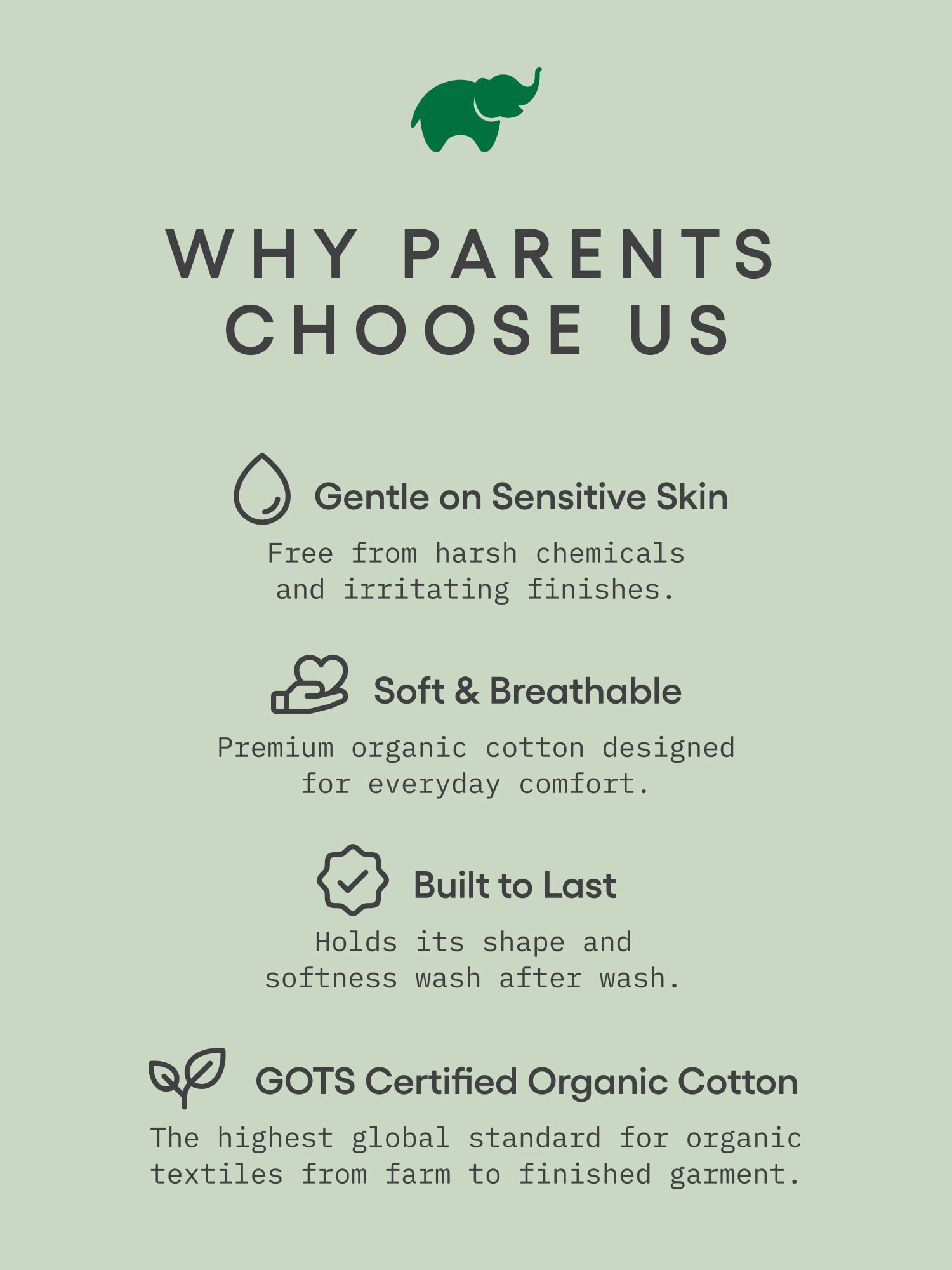 Monica + Andy Organic Cotton Gender Neutral First Moves Bodysuit + Groove Pant Set, Sizes Newborn -24 Months