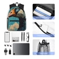 thumbnail image 5 of Rocae Blue Watercolor Duck for Lightweight Casual Backpack Travel Hiking Backpack Carry On Laptop Backpack, 5 of 6