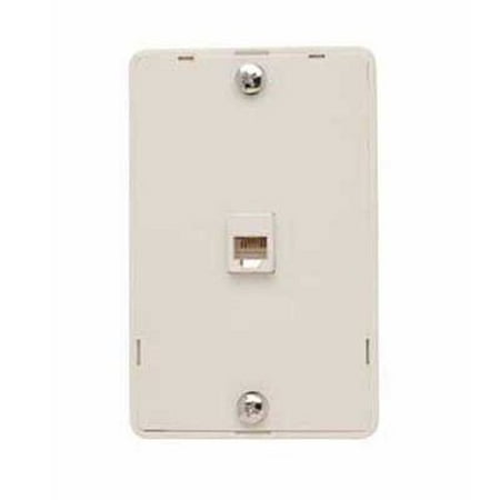 - Pass and Seymour Legrand WMTE14LA 2 Phone Line Wall Mount Plate, Light Alm