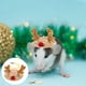 thumbnail image 3 of Gorro navideño de hámster pequeño, gorro para mascotas de dibujos animados, gorro navideño de animales pequeños, sombrero temático de alce, 3 of 6