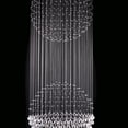 thumbnail image 3 of Candil de Cristal Cortado Gamalux Williams Krystal Doble Esfera de 12 Luces, 3 of 5