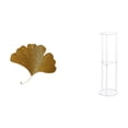 thumbnail image 1 of Esculturas de pared de hojas,Esculturas de pared de hierro forjado con forma de hojas de ginkgo,Escultura decorativa colgante de hojas de ginkgo para pared,Mesa auxiliar redonda,Mesa auxiliar, 1 of 8