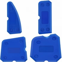 ZEPARO 4 Pieces Silicone Caulking Tool Set Joint Smoother Kit for Silicone Sealant Grout Sealing Finishing (Blue)