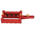 thumbnail image 6 of Punch Positioner Strong Corrosion Resistance Wood Doweling Jig for Woodworking Red, 6 of 7