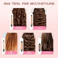 thumbnail image 2 of CNV The Ultimate 5-in-1 Hair Styling Wand Kit, Ceramic Curler Set for Endless Curls & Waves, Includes 4 Wands & 1 Brush, Complete with Protective Glove, Clips & Pink Travel Case, 2 of 12