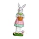 thumbnail image 1 of Figura de conejito de Pascua Escultura de conejito Lindo centro de mesa de artesanía de pie Conejo Señora Conejo, 1 of 9