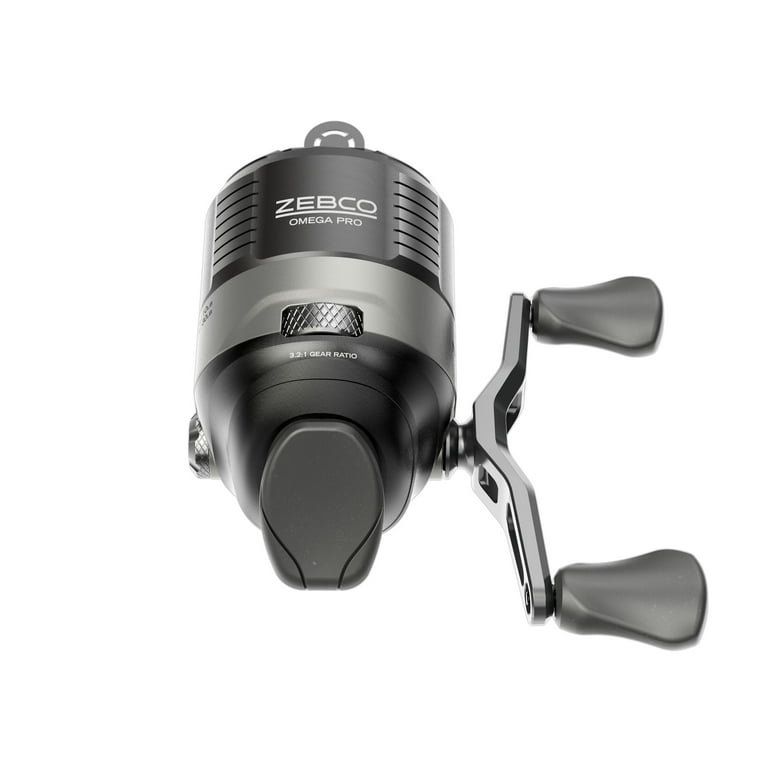 Zebco Omega Pro Spincast Fishing Reel, Size 30, Black, Smooth and