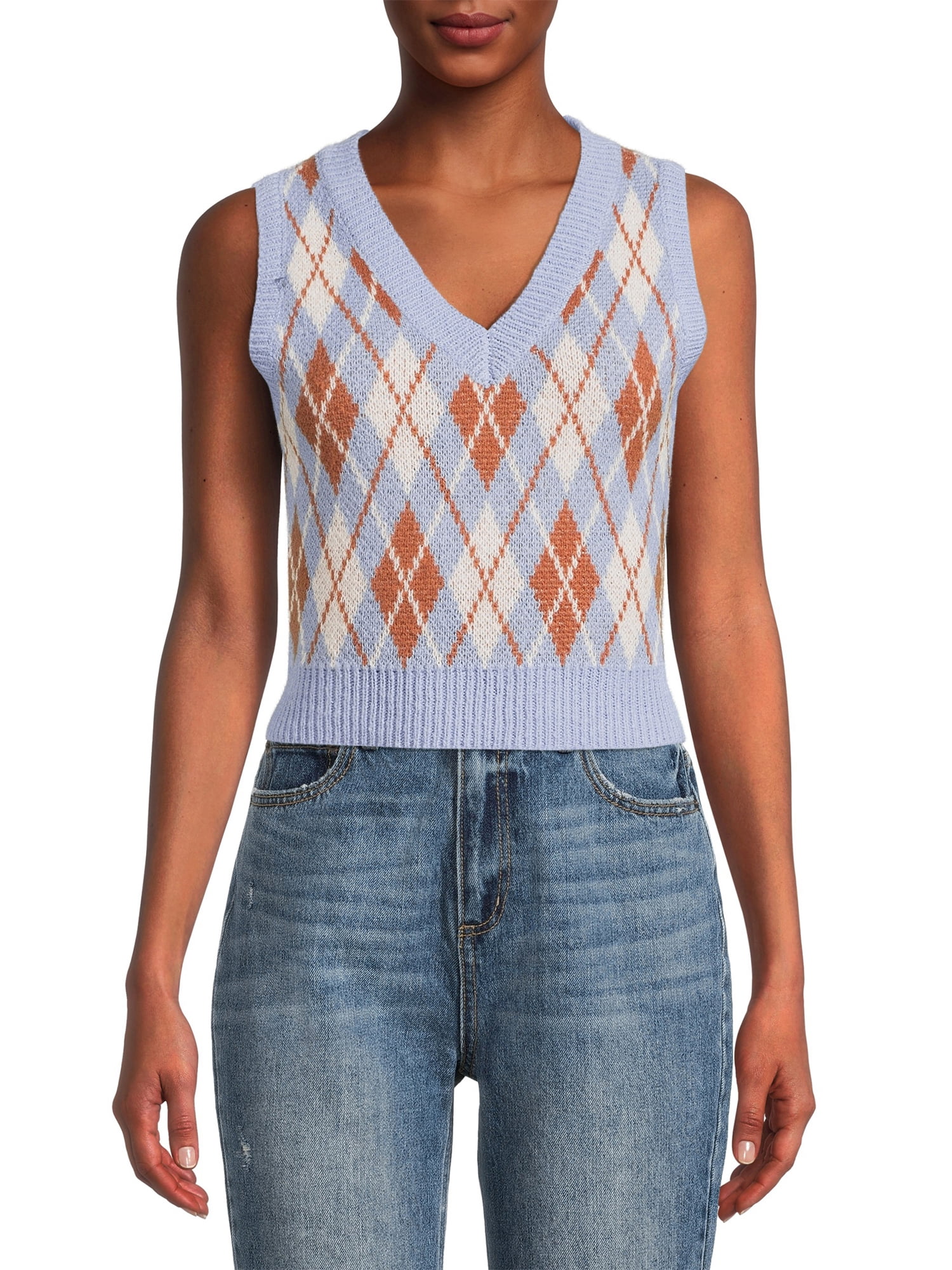 argyle sweater vest womens