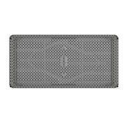 Flash Furniture 4.93-Foot Kid's Granite Gray Plastic Folding Table