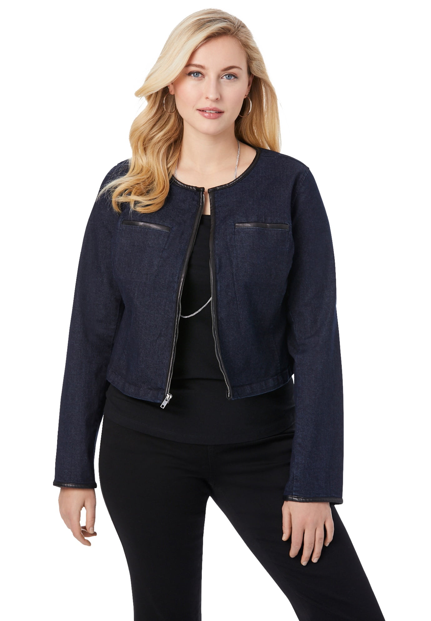denim shrug jacket