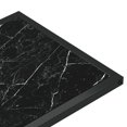 thumbnail image 3 of vidaXL Computer Side Table Black Marble 50x35x65 cm Tempered Glass, 3 of 4