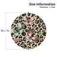 thumbnail image 3 of Balery 4 Pcs Leopard Dotsleather Coasters Set, Drink Table Cup Coasters For Living Room Kitchen Coffee Decor, 3 of 9