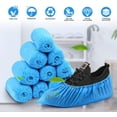 thumbnail image 4 of Yirtree Disposable Shoe Covers Waterproof Durable Non Slip, 50 Pairs Blue, One Size (100 Count), 4 of 8