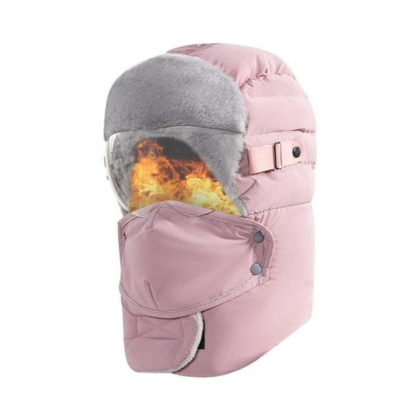 Máscara cortavientos de invierno para ciclismo | Resistente al frío y con capucha gruesa de terciopelo | Gorro cálido compatible con casco | Forro polar transpirable | Protección facial y de cuello