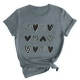 thumbnail image 2 of Kayannuo Blouses for Women Tee Shirts for Women Valentine's Day Women's Fashion Crewneck Printed Short Sleeve T-shirt Casual Loose Shirt Tops, 2 of 6