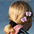thumbnail image 4 of Pinza para el cabello jinwen de mariposa Malla púrpura, 4 of 8