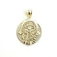 thumbnail image 4 of New 10k yellow gold khamsa hamsa hand lucky Jewish filigree pendant fine gift 2g, 4 of 12