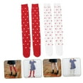 thumbnail image 5 of COMPUKAS 2 Pairs Pattern Girls Stockings Polyester Festival Photography Accessories, 5 of 7