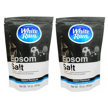 2 Pack - White Rain Epsom Salt Sport Formula, Soothing Relief for Aches & Soreness, Calming & Rejuvenating, 1 Pound