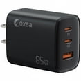 thumbnail image 1 of OXAA 65W USB C Charger GaN 3-Port,2 USB C and 1 USB A ,PD 3.0- Fast Charge for Laptops, iOS & Android Devices, Compact & Travel Ready, 1 of 7