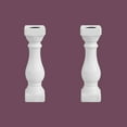 thumbnail image 2 of Baluster Leg White Ceramic Balustrade Part 20.25" High Decorative Stair Railing Balcony Balusters | Renovators Supply Pack of 2, 2 of 7