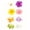 B, variant on Tropical Hibiscus Flower Hair Clips, Beach Jaw Clips for Thick Hair, Colorful Floral Non-Slip Claw Hairpins for Summer Party Use