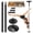 Black, variant on Professional 45mm Dance Pole, Heavy-Duty Steel Construction for Home Gyms, Dance Studios, and Nightclub Performances(Black)