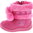thumbnail image 2 of Kali Footwear Girls Zello Butterfly Glitter Pom Pom Boots, 2 of 7
