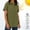 Army Green, variant on Sentmoon Womens Athletic Tops Womens Lightweight Jackets Solid Color Short Sleeve Button-Down Collar Button Down with Zipper with Pockets Soft Regular Fit UV Protection Shirts for Women