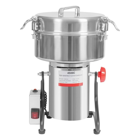 Miumaeov 4500g Commercial Grain Mill Grinder Tabletop Grinding Machine Dry Electric Grain Mill Grinder 5000W