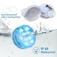 thumbnail image 3 of Generic Wireless RGB LED Aquarium Light with Remote, IP68 Waterproof, 10-LED Multicolor, Compact Design, Battery-Powered (Batteries Not Included), 3 Sizes Available, 3 of 7