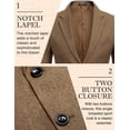 thumbnail image 4 of COOFANDY Mens Blazer Casual Fitted Sport Coats Western Summer Weeding Party Suit Jackets, 4 of 6