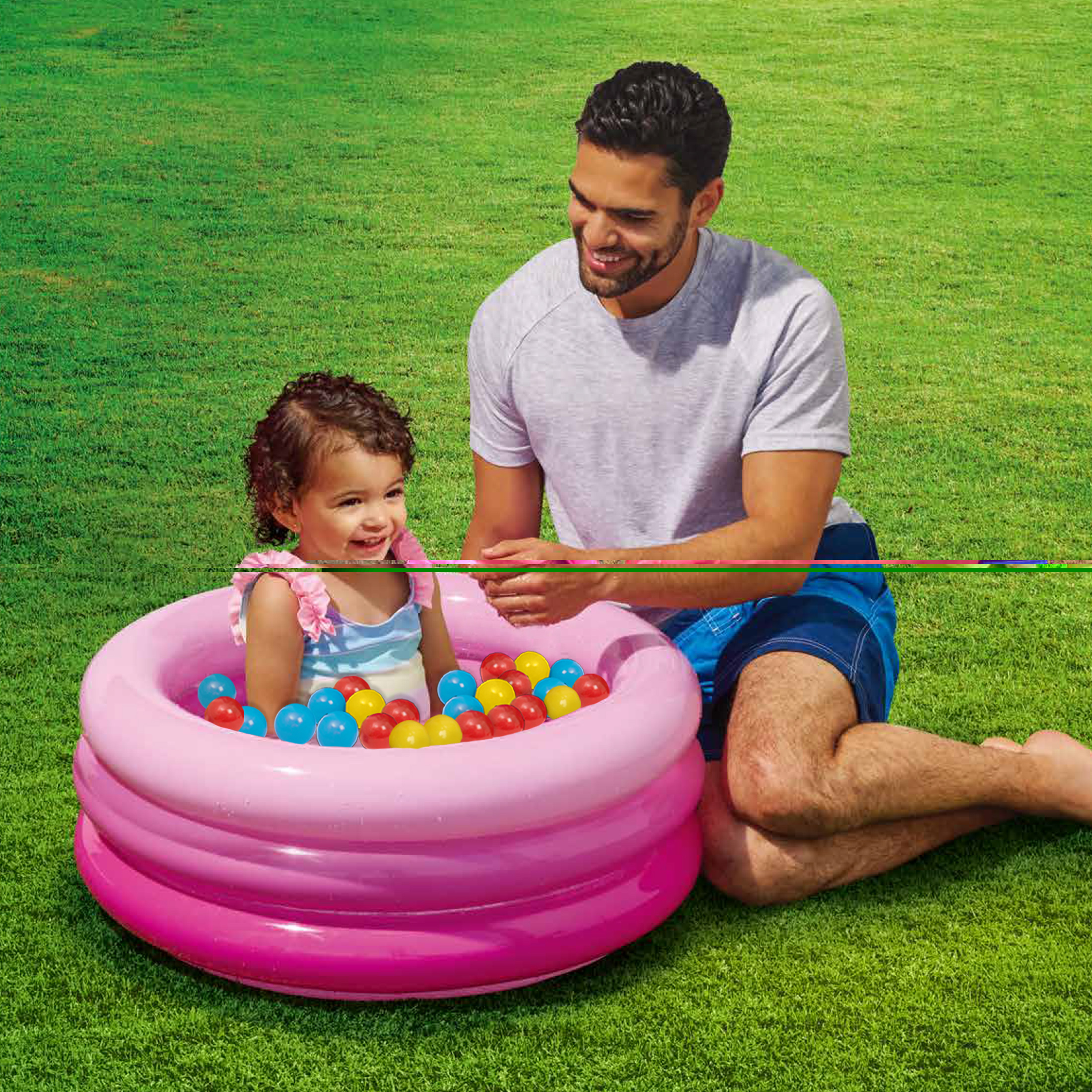 Bluescape Pink 3 Ring Mini Pool