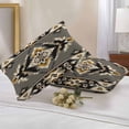 thumbnail image 2 of Lumbar Pillow Covers 20x12 Inch Set of 2, Grey Orange Black Waterproof Outdoor Pillow Covers, Geometric Boho Ethnic Southwestern Decorative Cushion Pillowcases for Couch, Sofa, Bed, Garden, Patio, 2 of 9